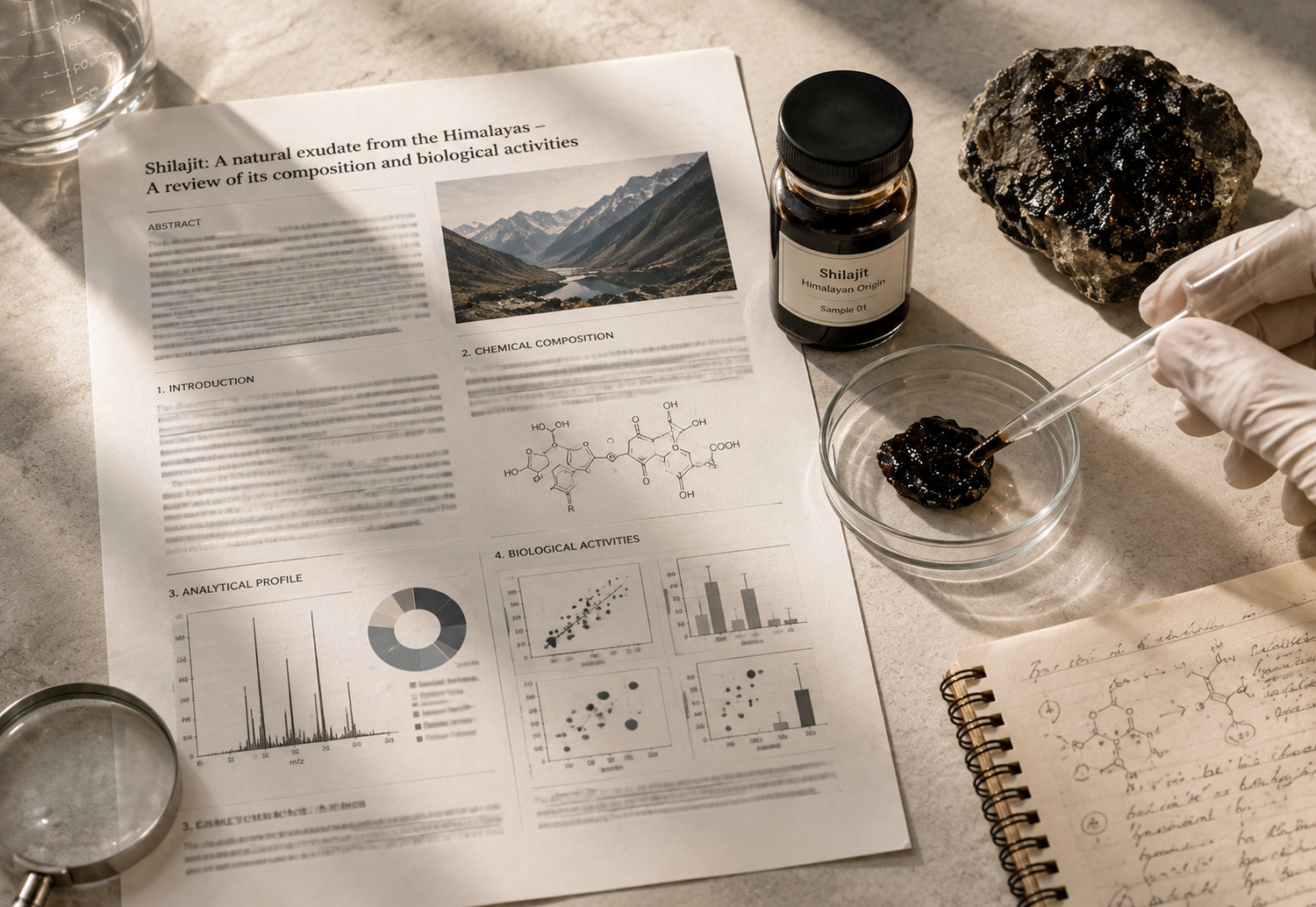 Shilajit research and scientific study